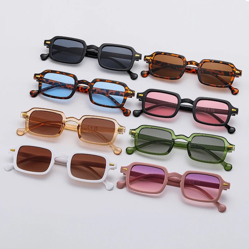 Vintage Fashion And Design - Luxurious Rectangle Sunglasses Women Vintage Brand