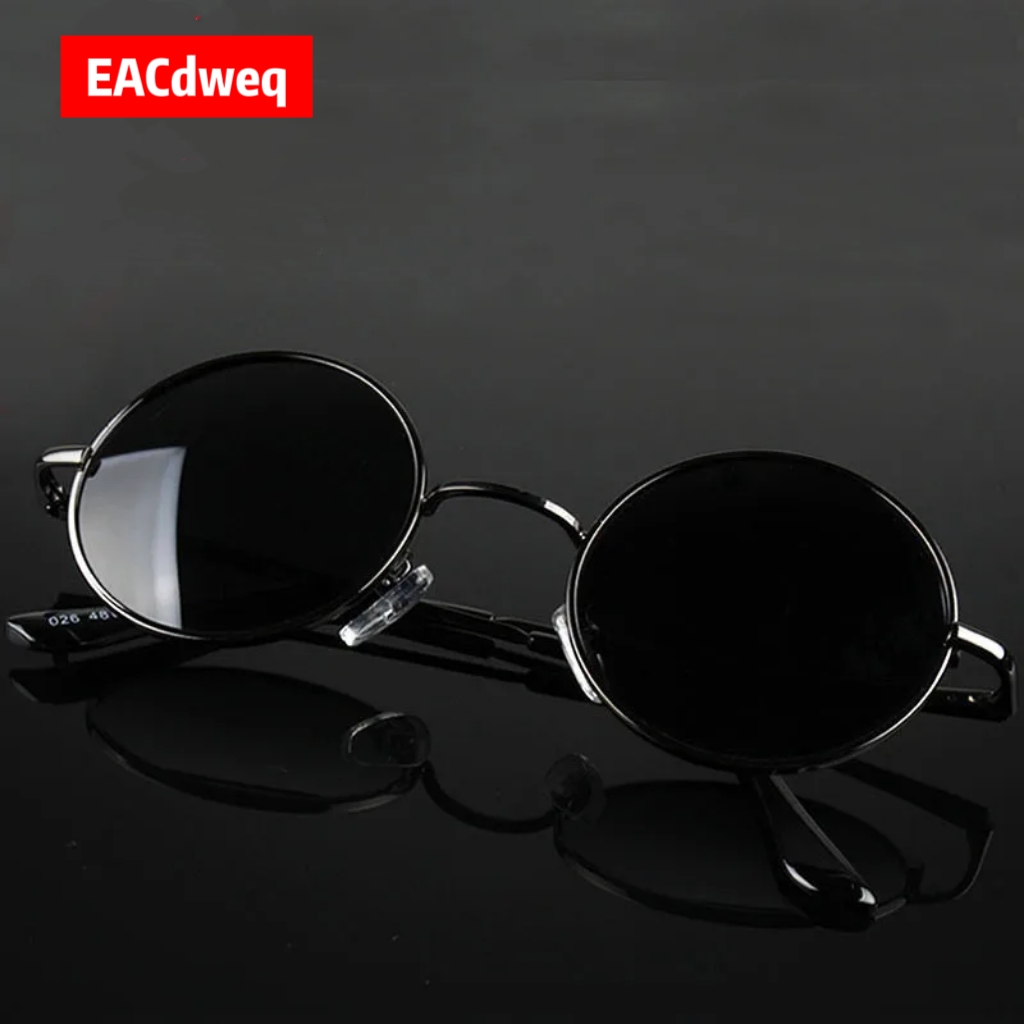Vintage Fashion Designers - Retro Vintage Round Sunglasses Men Brand