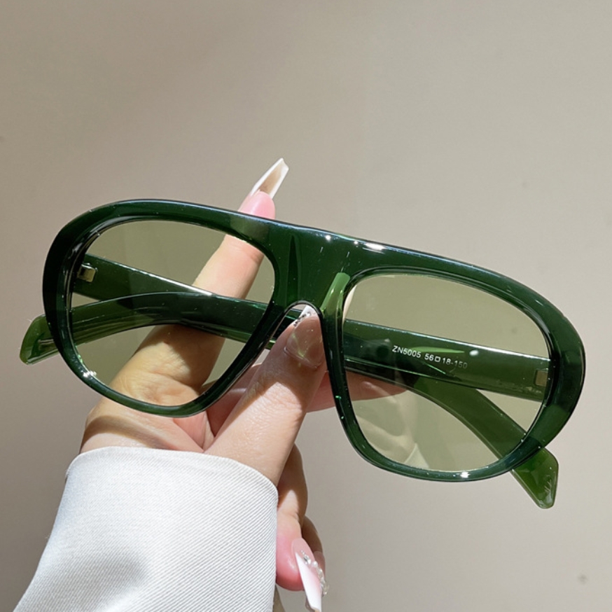 Vintage Fashion And Design - New Oversized Pilot Sunglasses Women Men