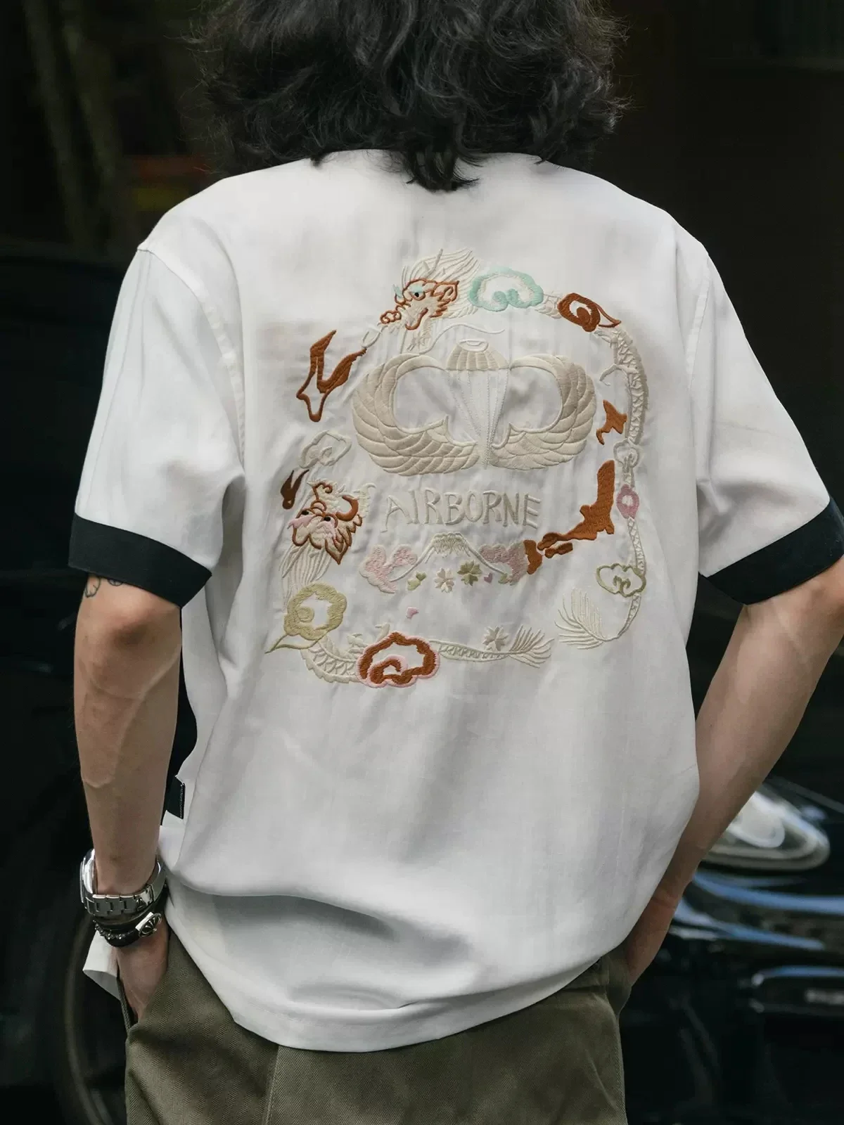 Non Stock Old Fashioned Embroi - Bowling Shirt Camp recension och pris