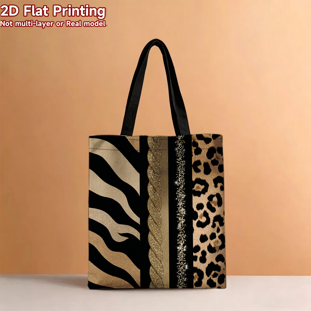 Women Zebra Leopard Print Tote - Vintage Fashion Market recension och pris