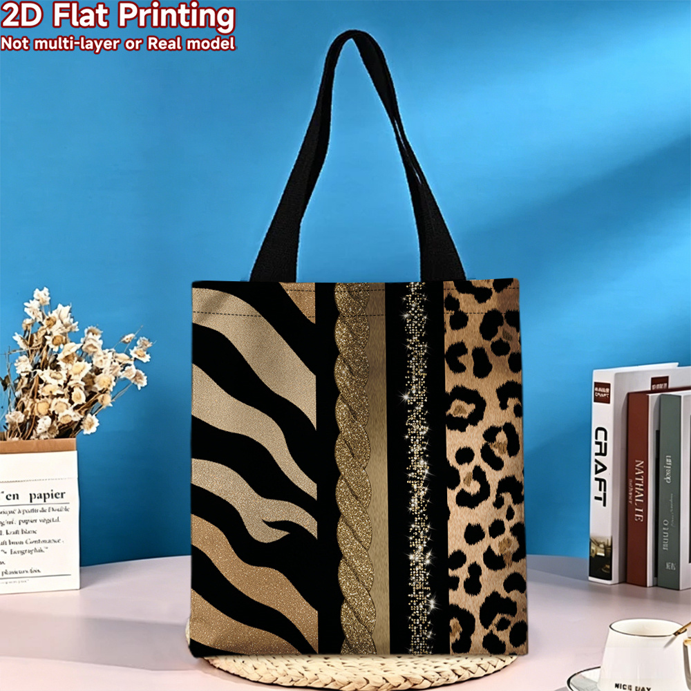 Women Zebra Leopard Print Tote - Vintage Fashion Market recension och pris