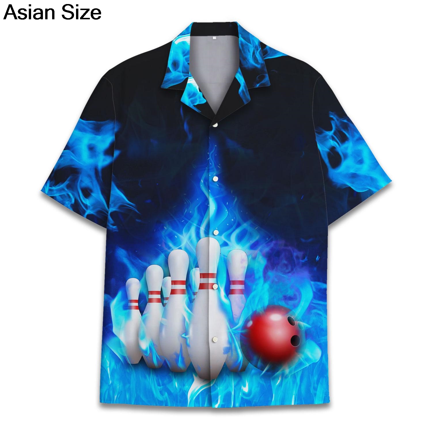 Cool Blue Fire Bowling Sport G - Bowling Shirt Camp recension och pris