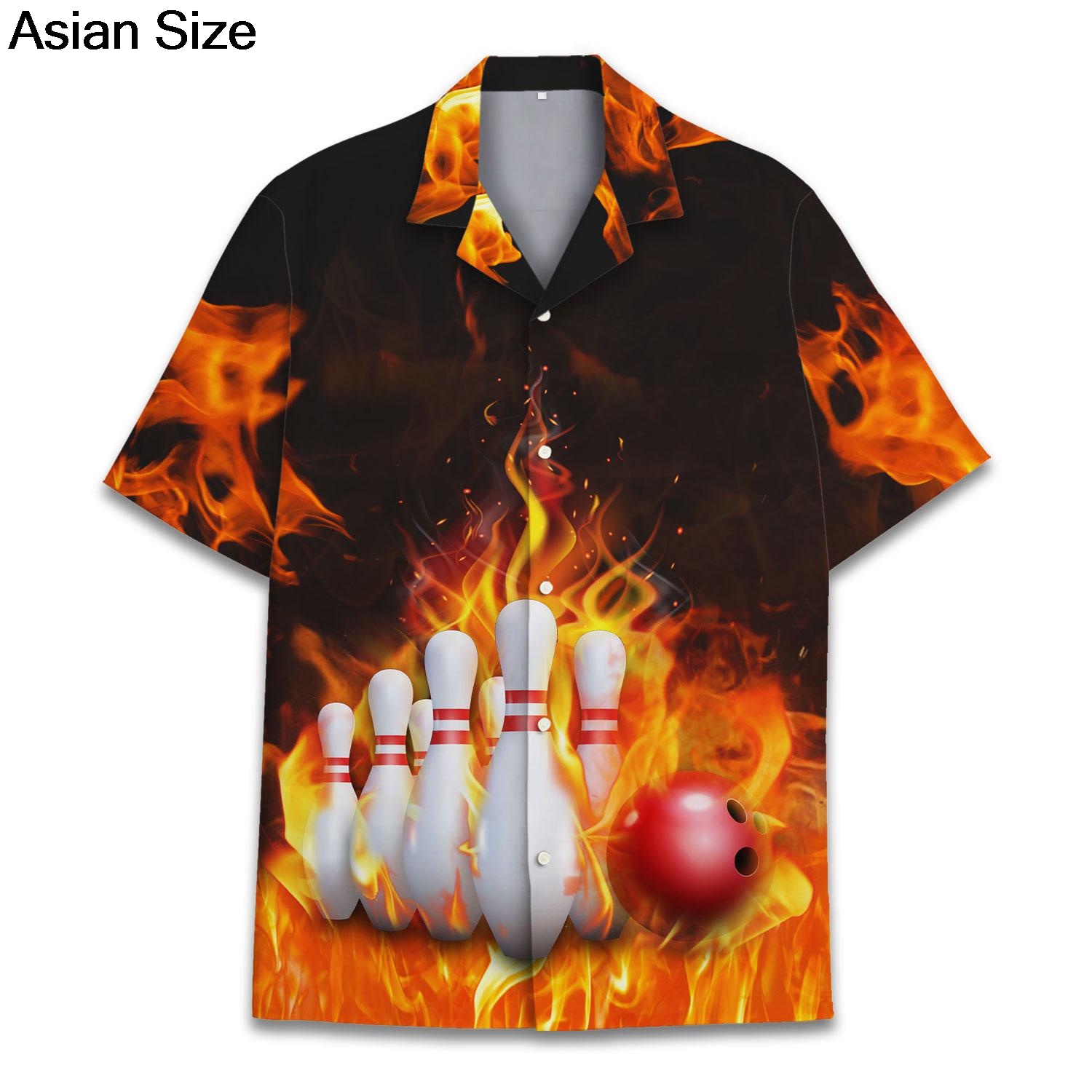 Cool Blue Fire Bowling Sport G - Bowling Shirt Camp recension och pris