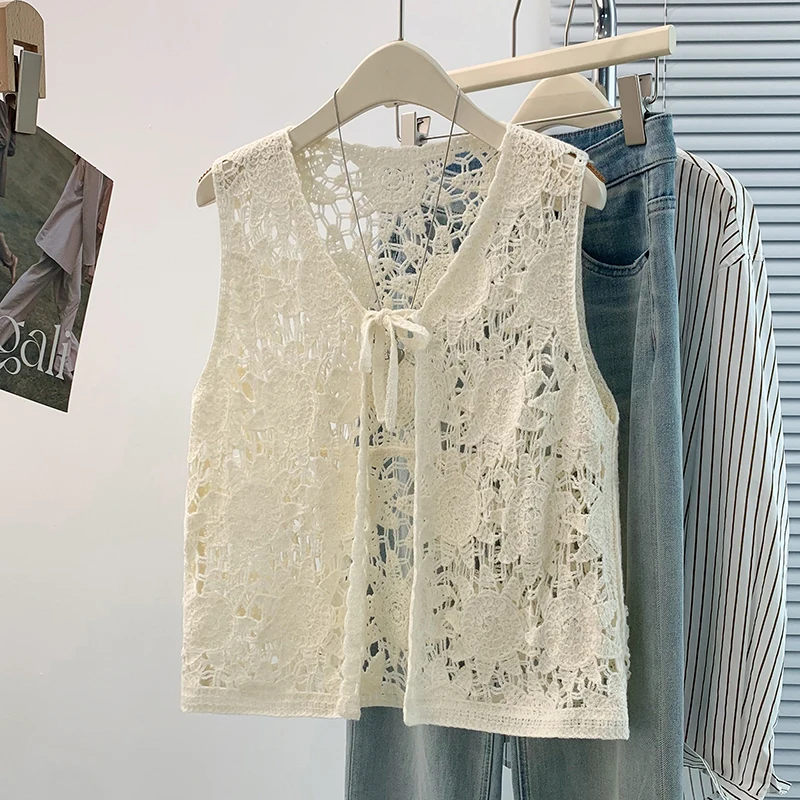 Tie Front Crochet Cardigan Flo - Crochet Top Boho recension och pris