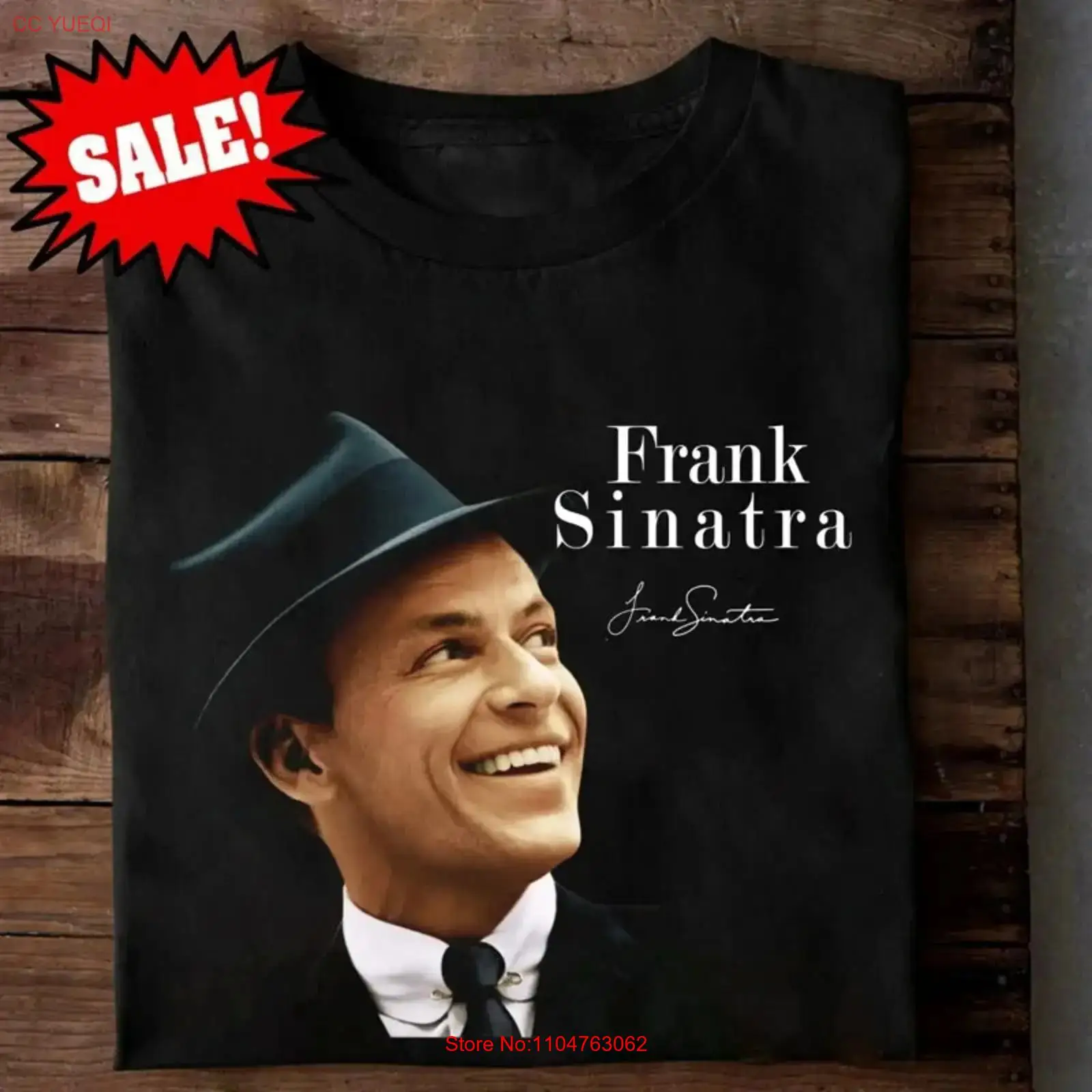 NEW Frank Sinatra Black Cotton - Vintage Fashion News recension och pris