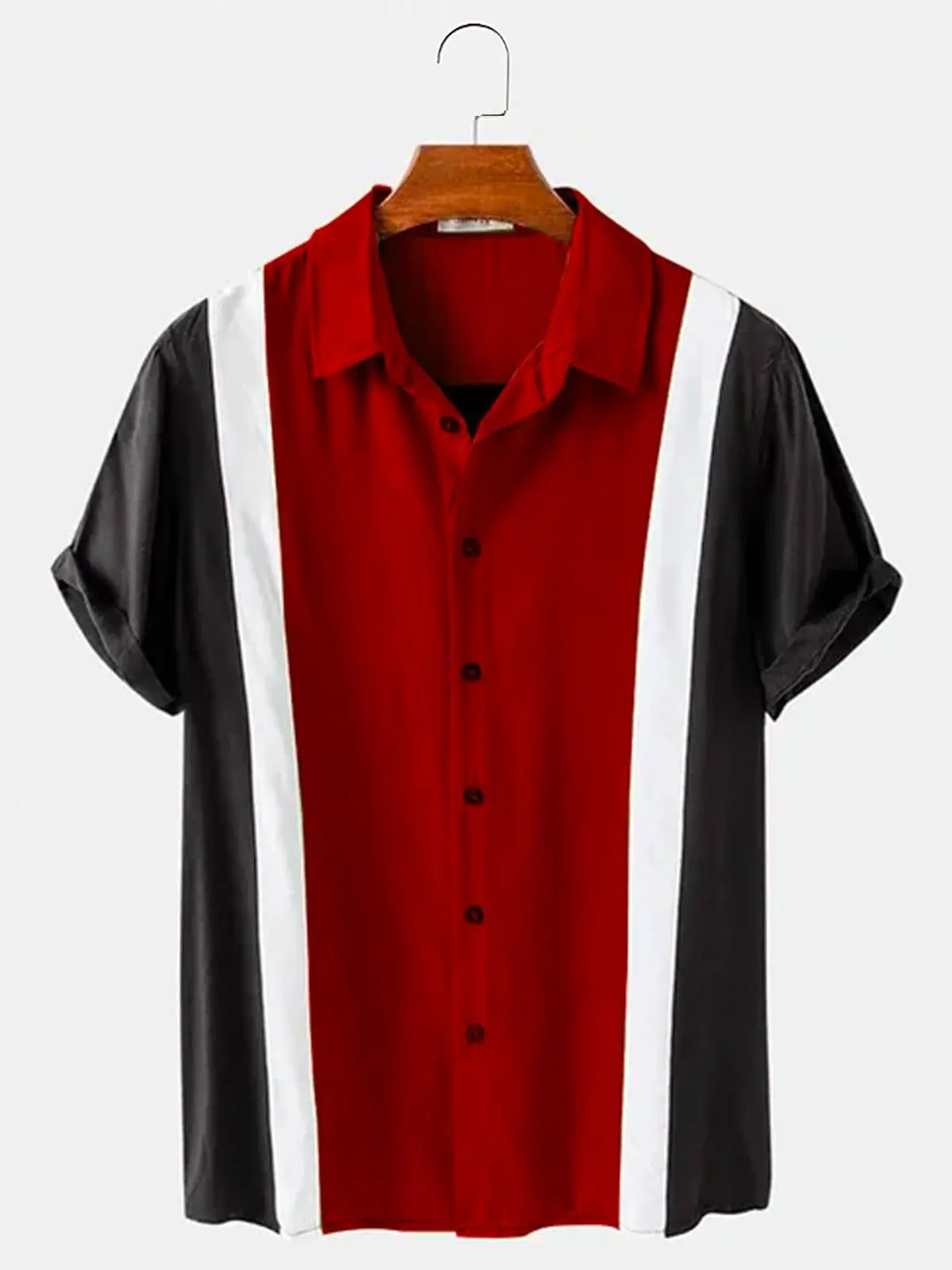 Mens Vintage 50s Classic Two T - Bowling Shirt Camp recension och pris