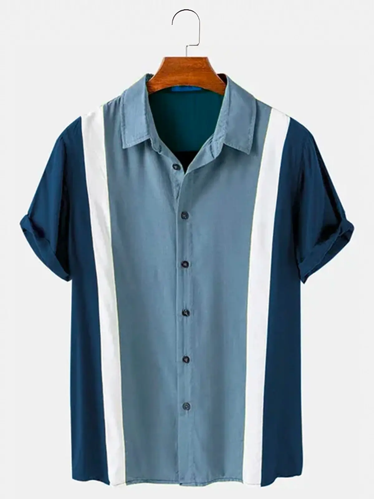Mens Vintage 50s Classic Two T - Bowling Shirt Camp recension och pris