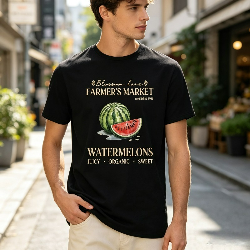 Watermelon Farmer Market T-Shi - Vintage Fashion Market recension och pris
