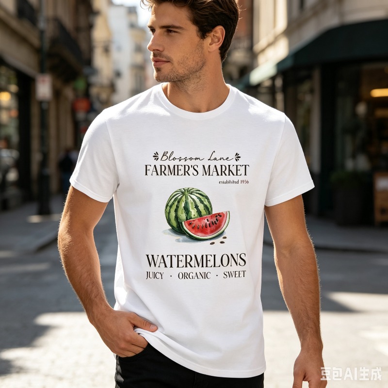 Watermelon Farmer Market T-Shi - Vintage Fashion Market recension och pris