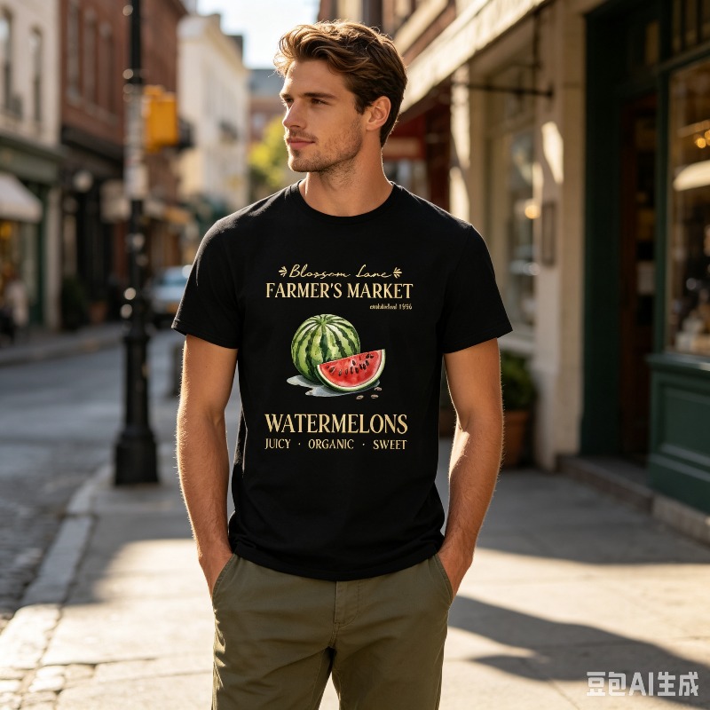 Watermelon Farmer Market T-Shi - Vintage Fashion Market recension och pris