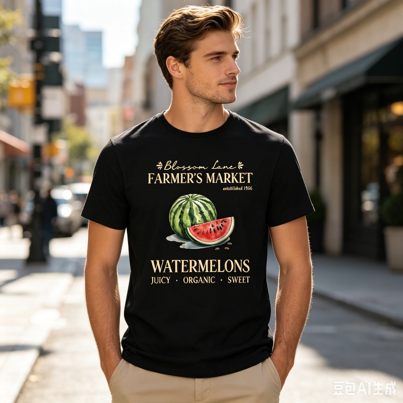 Watermelon Farmer Market T-Shi - Vintage Fashion Market recension och pris