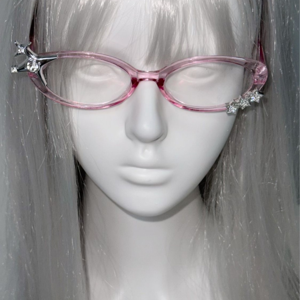 Y2K Star Rhinestone Cat Eye De - Vintage Fashion Glasses recension och pris