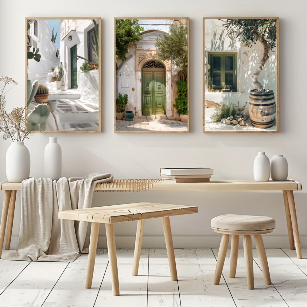 3pcs Frameless Canvas Painting - Vintage Fashion Wall Art recension och pris