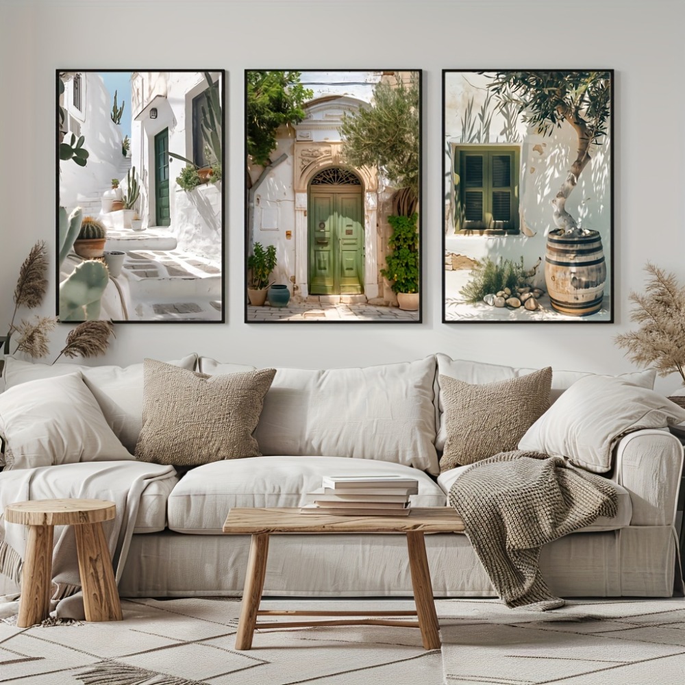 3pcs Frameless Canvas Painting - Vintage Fashion Wall Art recension och pris