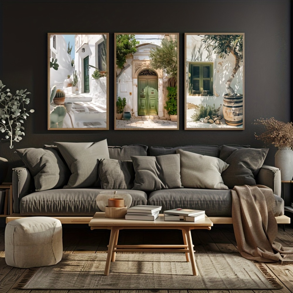 3pcs Frameless Canvas Painting - Vintage Fashion Wall Art recension och pris