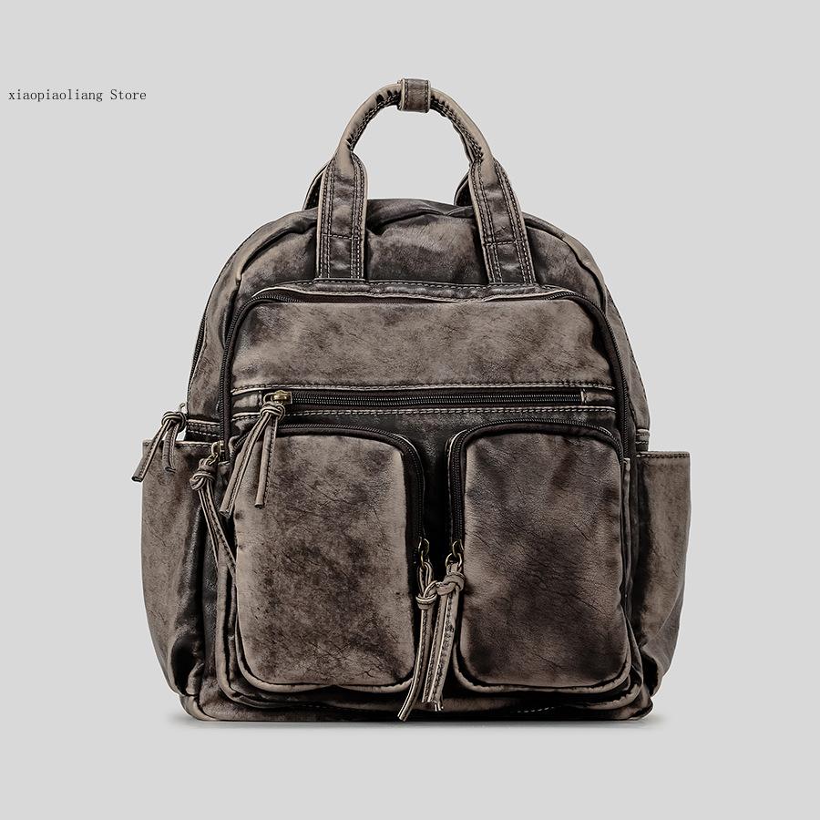 Luxury Soft Washed Pu Leather  - Vintage Fashion Trends recension och pris