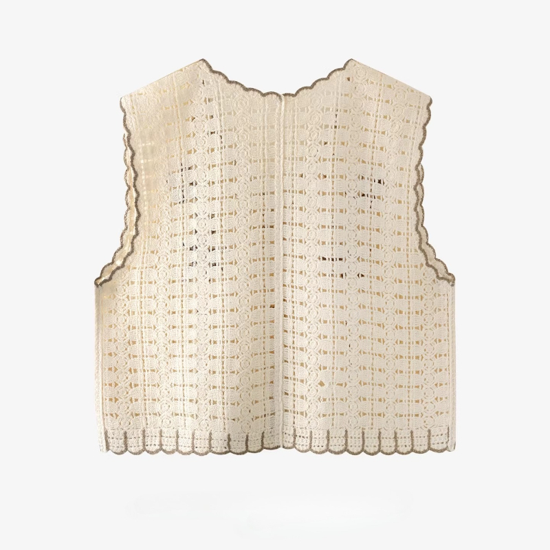 Women's Crochet Knit Vest Wais - Crochet Top Boho recension och pris