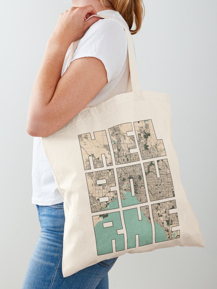 Melbourne City Map of Australi - Vintage Fashion Melbourne recension och pris