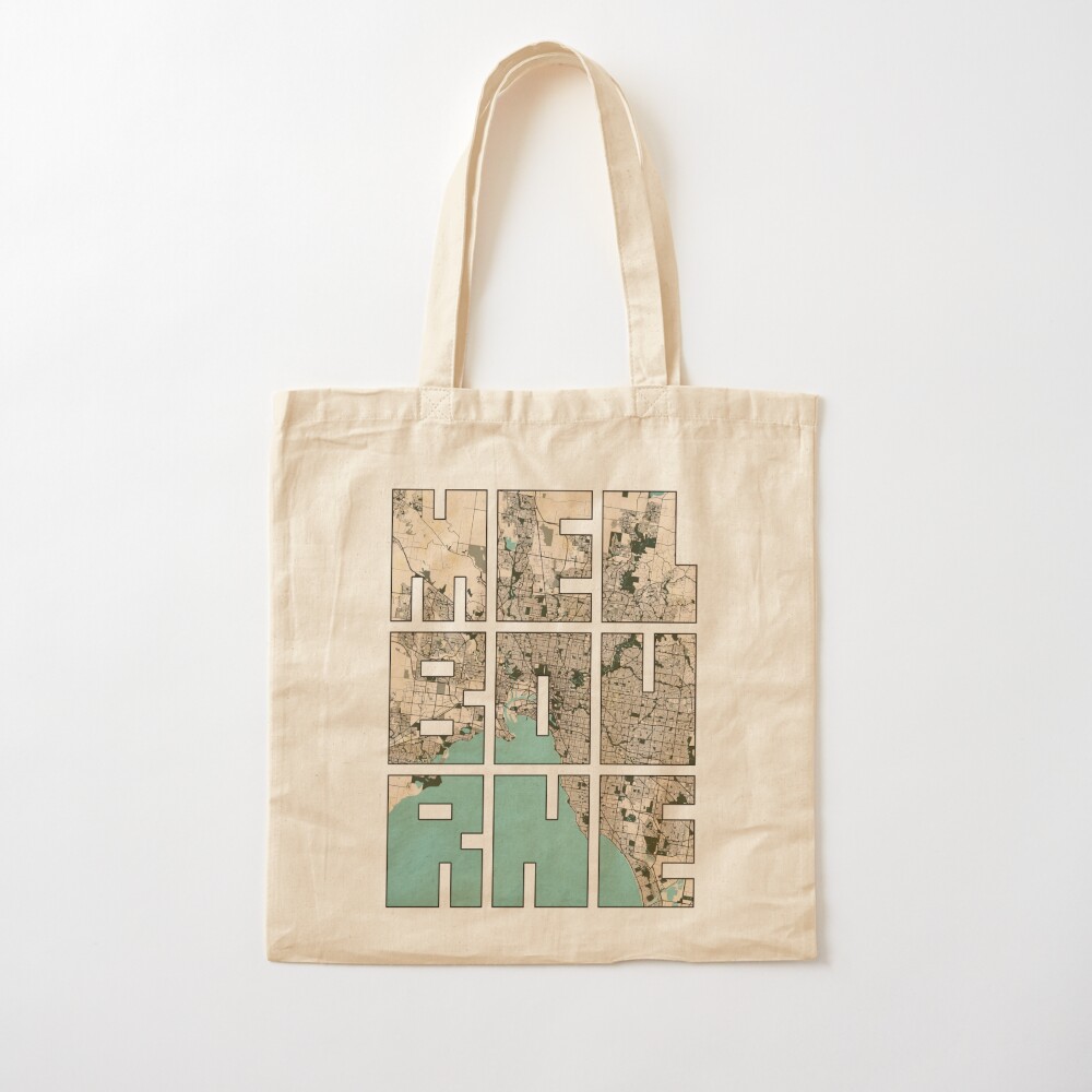 Melbourne City Map of Australi - Vintage Fashion Melbourne recension och pris