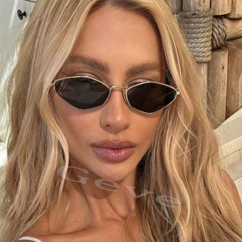 Trendy Polygonal Small Sunglas - Vintage Fashion Trends recension och pris