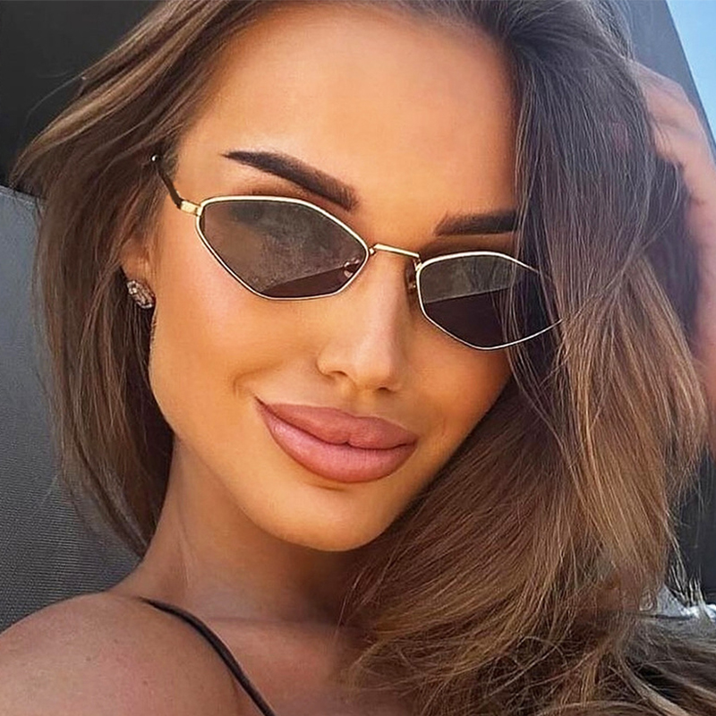 Trendy Polygonal Small Sunglas - Vintage Fashion Trends recension och pris