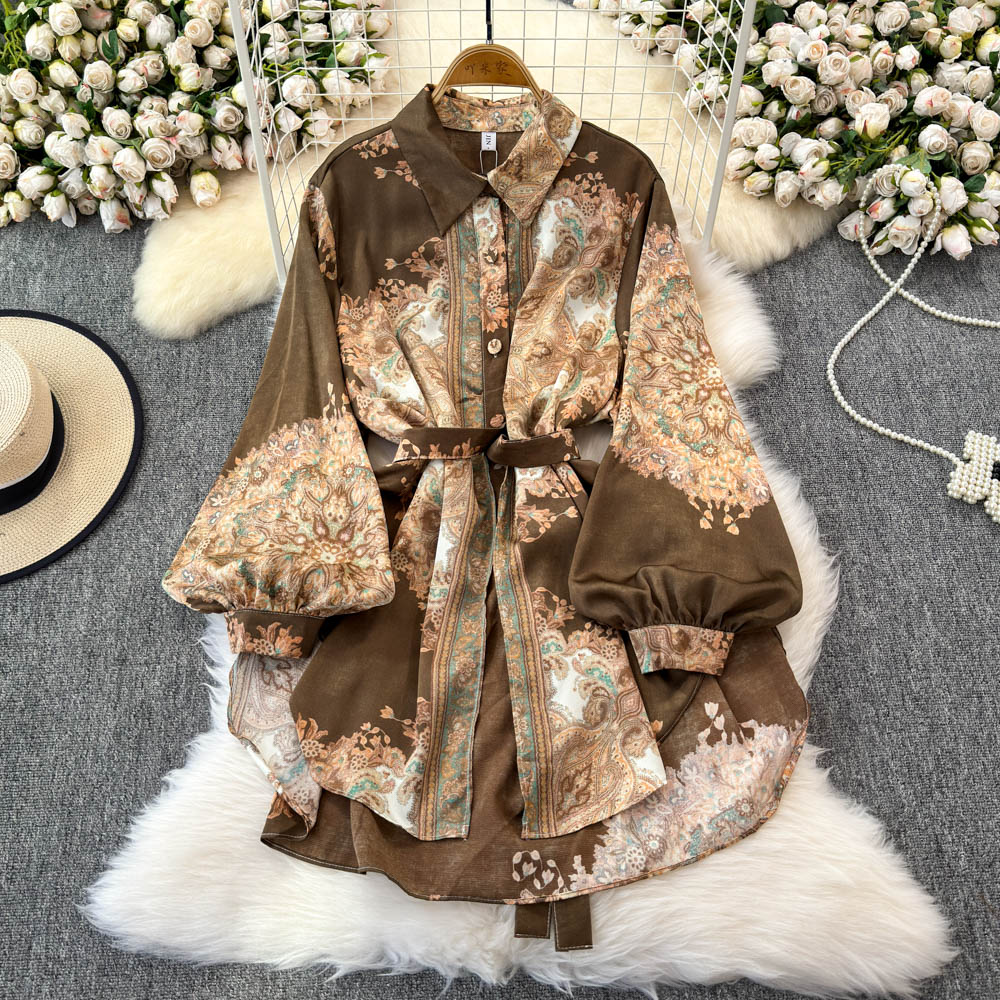 Vintage Lapel Neck Long Sleeve - Vintage Fashion Trends recension och pris