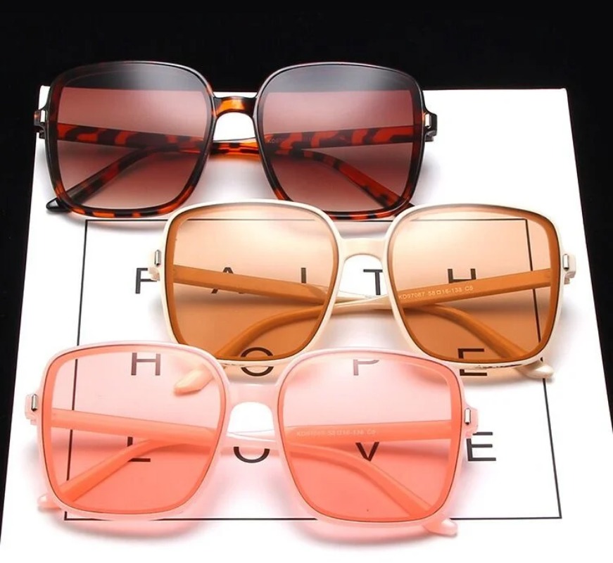 Vintage Oversized Square Sungl - Vintage Fashion And Design recension och pris