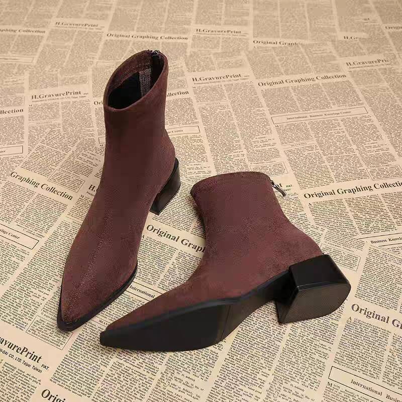 New Low Heel Women Mordern Ank - Vintage Fashion Girl recension och pris