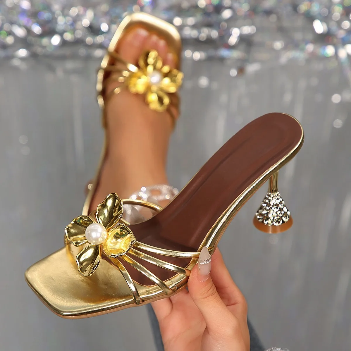 Vintage Metal Flower Crystal C - Vintage Fashion Girl recension och pris
