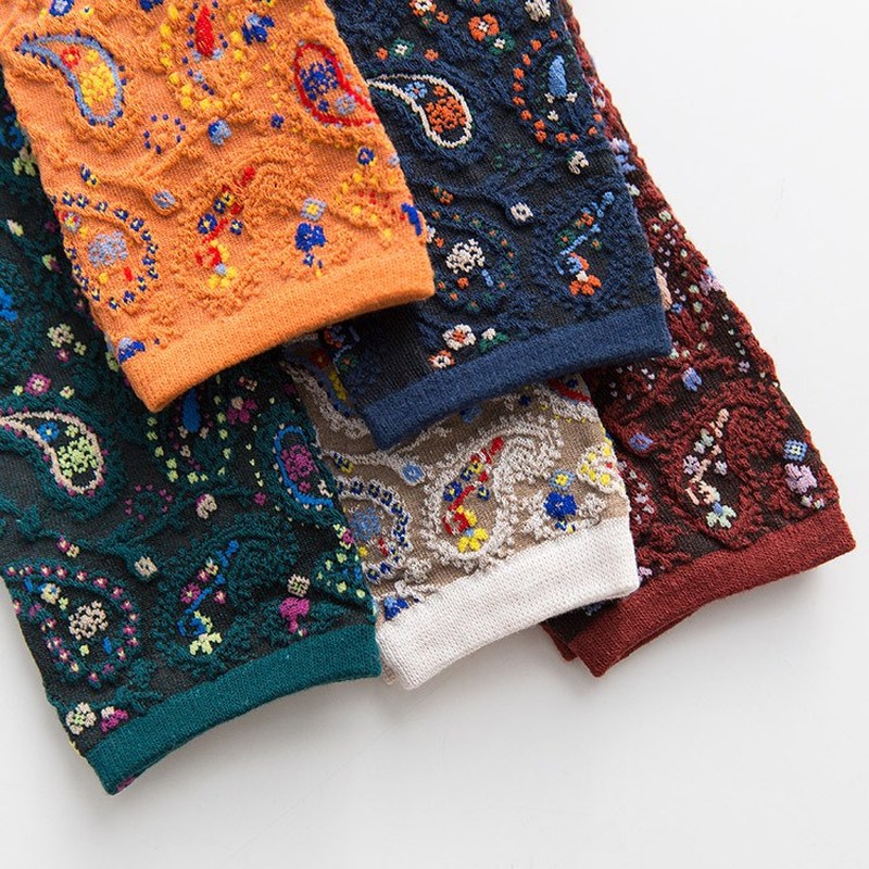 2025 Floral Print Cotton Long  - Retro Vintage Korean Fashion recension och pris