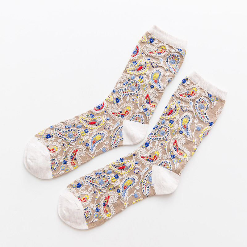 2025 Floral Print Cotton Long  - Retro Vintage Korean Fashion recension och pris