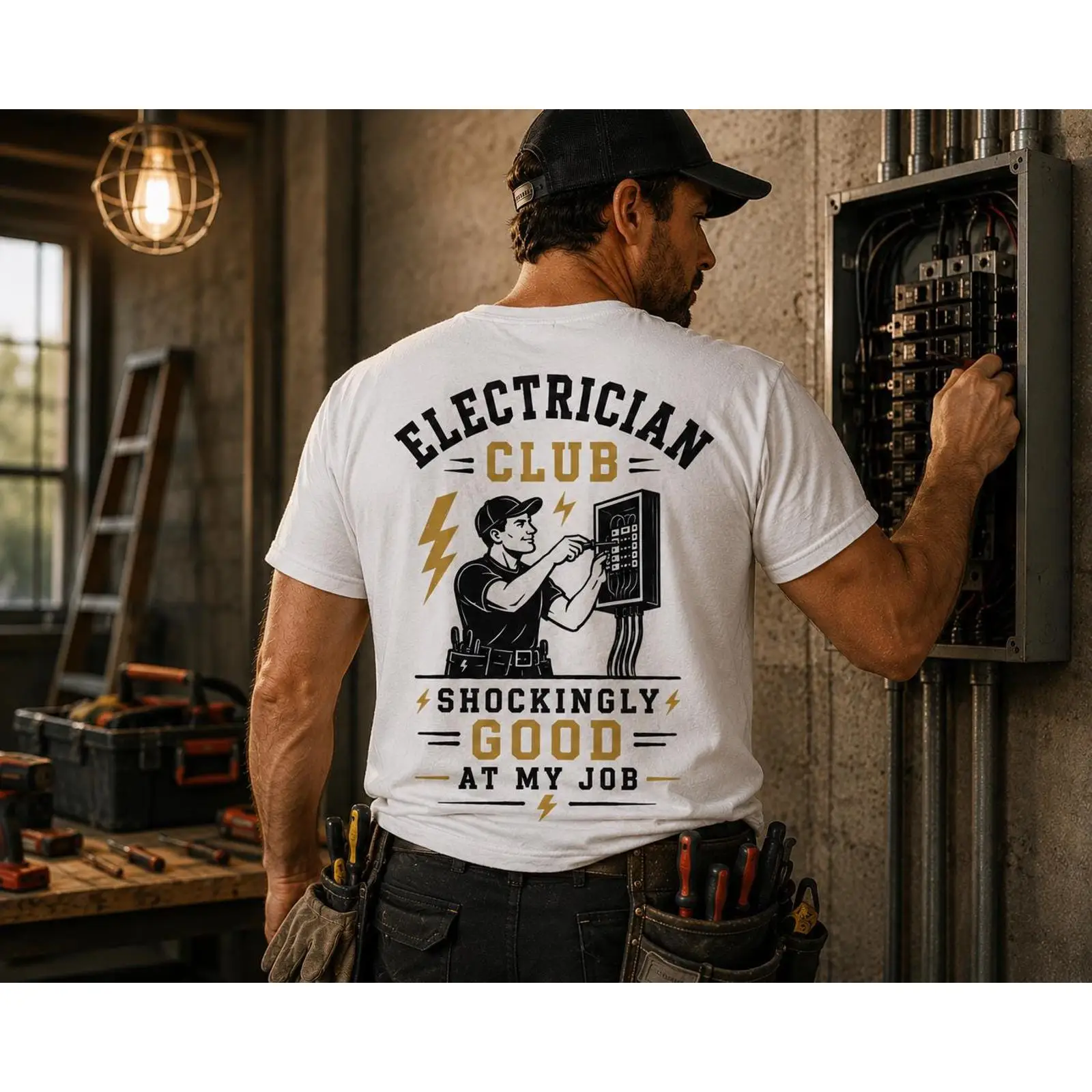 Electrician T Shirt Shockingly - Vintage Fashion Jobs recension och pris