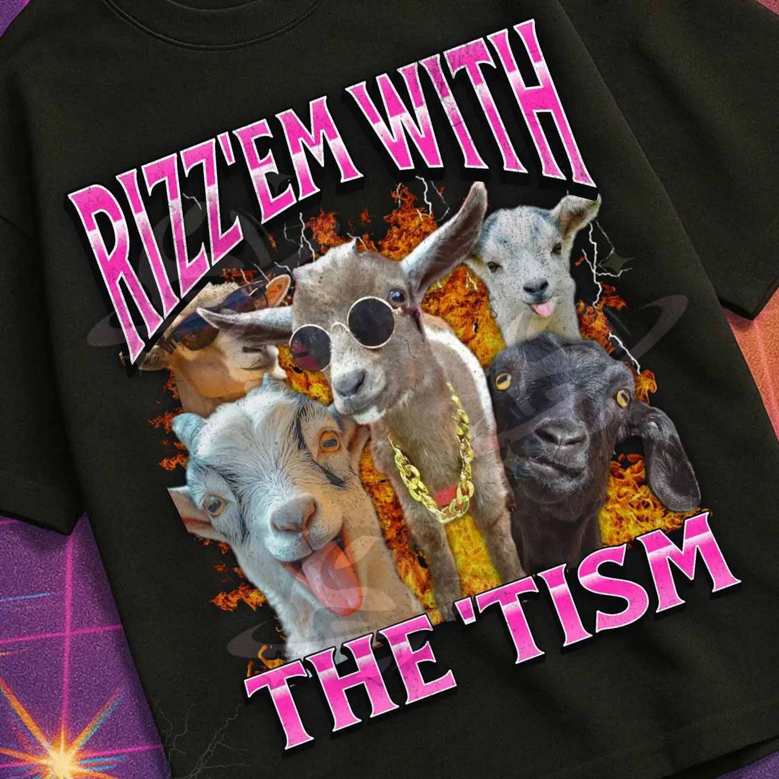 Rizz 'Em With The 'Tism Funny  - Vintage Fashion Gen Z recension och pris