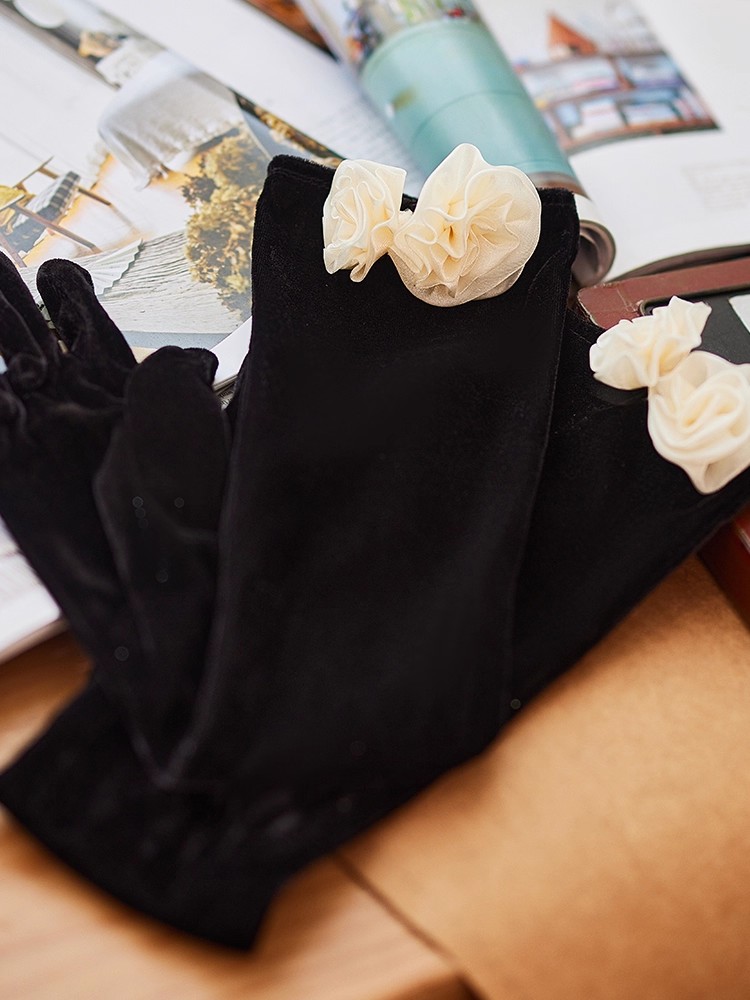 Women's Elegant Black Flower L - Vintage Fashion Photographers recension och pris