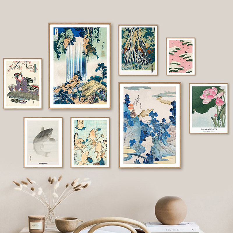 Hokusai Ohara Koson Japanese A - Vintage Fashion Wall Art recension och pris
