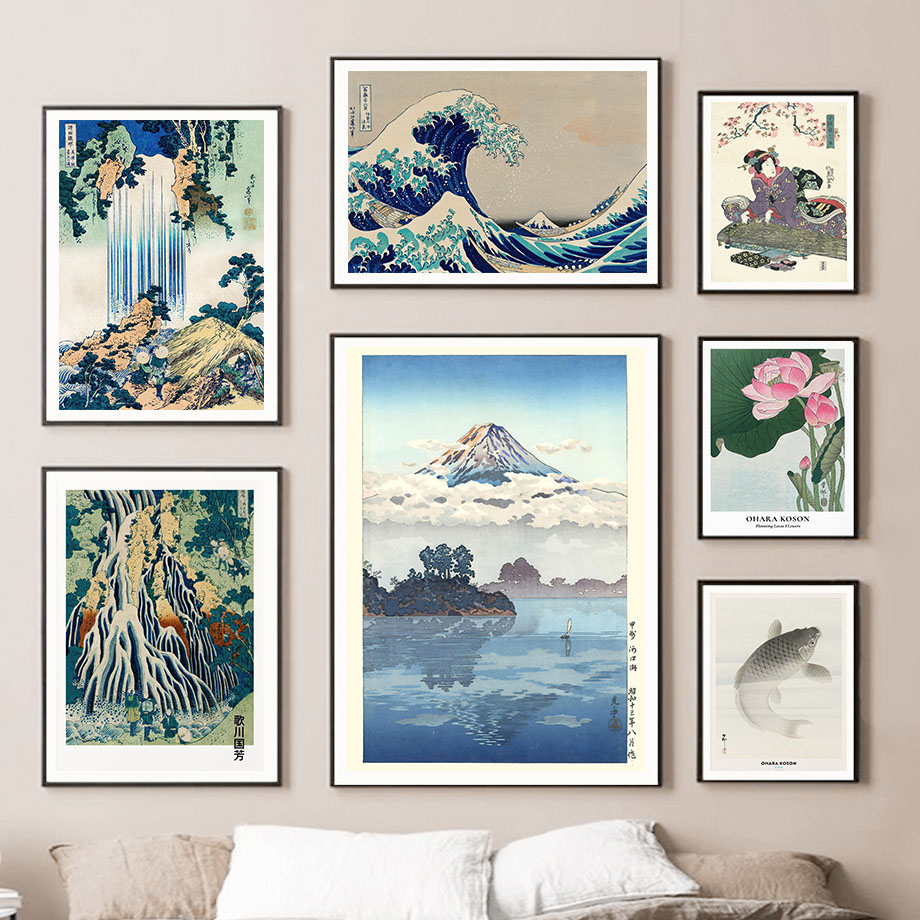 Hokusai Ohara Koson Japanese A - Vintage Fashion Wall Art recension och pris