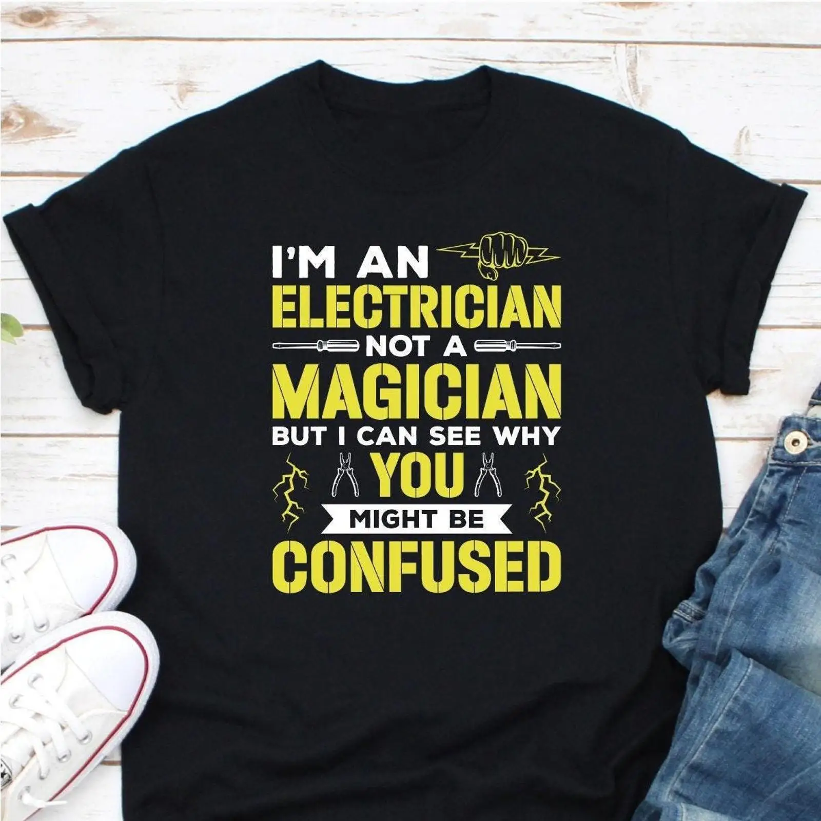 I'm An Electrician Not A Magic - Vintage Fashion Jobs recension och pris