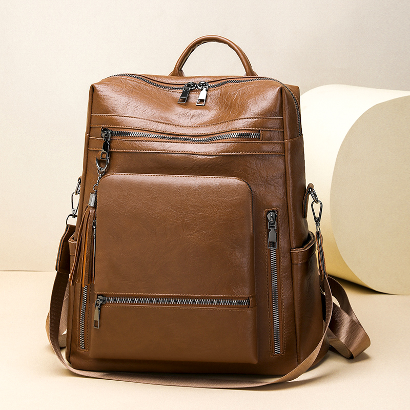 Vintage Leather Look Backpack  - Vintage Fashion Looks recension och pris