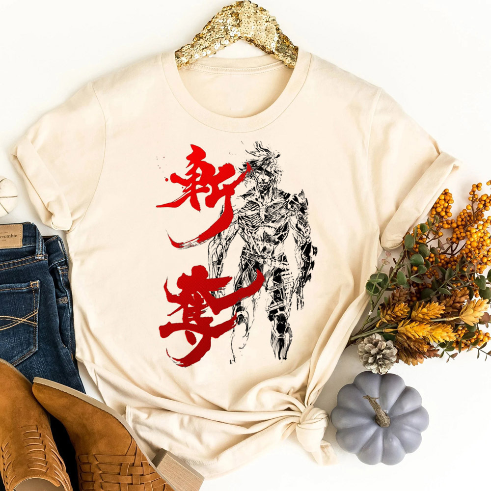 Metal Gear Solid tshirt teen c - Retro Vintage Korean Fashion recension och pris