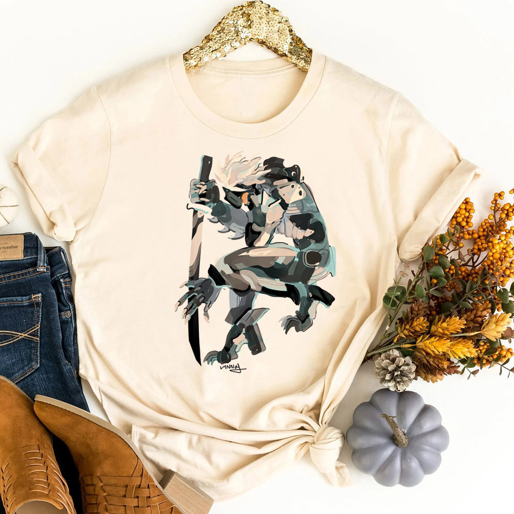Metal Gear Solid tshirt teen c - Retro Vintage Korean Fashion recension och pris