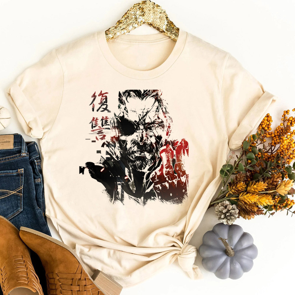 Metal Gear Solid tshirt teen c - Retro Vintage Korean Fashion recension och pris