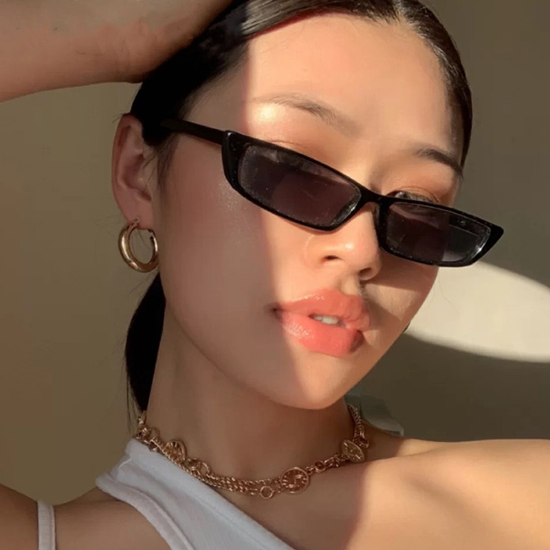 Small Rectangle Sunglasses Fas - Vintage Fashion Girl recension och pris