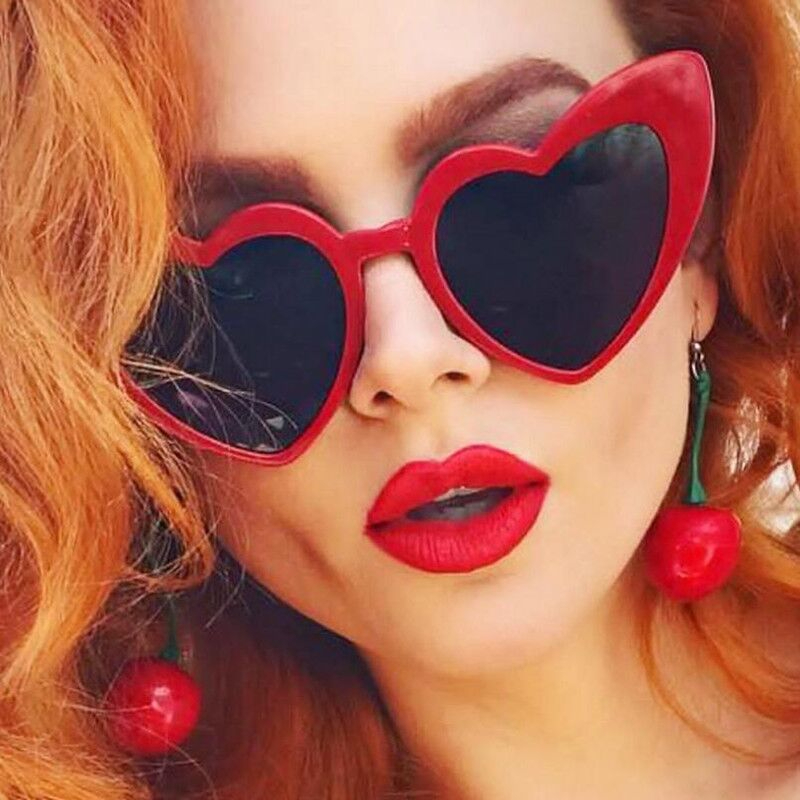 Love Heart Cat Eye Sunglasses  - Vintage Fashion Glasses recension och pris