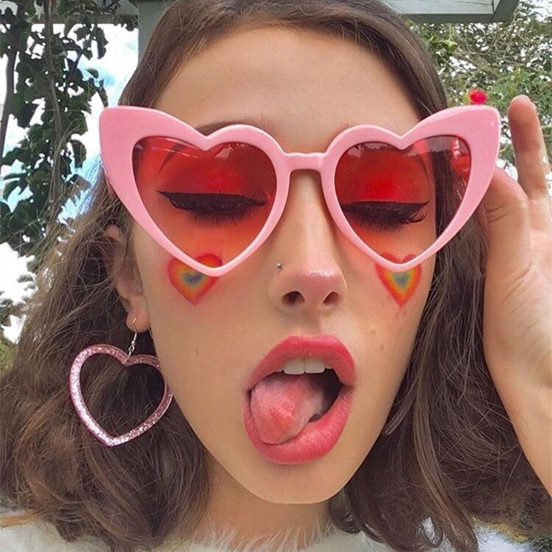 Love Heart Cat Eye Sunglasses  - Vintage Fashion Glasses recension och pris